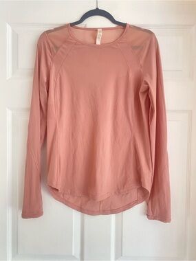 lululemon athletica Long-Sleeve Crew Top — Dusty Pink